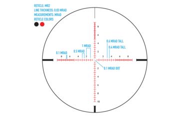 Image of SightMark Citadel Rifle Scope, 3-18x50mm, 30mm Tube, First Focal Plane, MR2 Red Illuminated Reticle, Matte, Black, SM13039MR2