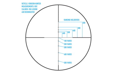 Image of SightMark Core HX 3-9x40VHR Venison Hunter Rifle Scope, 450 Bushmaster Reticle, Black, SM13068VHR-450BM