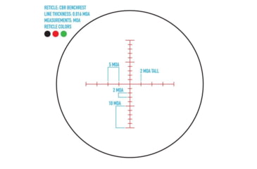 Image of SightMark Core SX Rifle Scope, 10-40x56, Competition Benchrest, Black, SM13081CBR