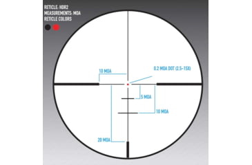 Image of SightMark Presidio 2.5-15x56 30mm Tube HDR-2 Rifle Scope, Second Focal Plane, Black, SM13145HDR2