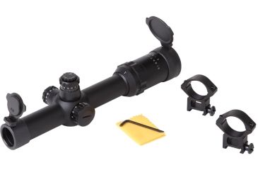Image of Sightmark Triple Duty M4 1-6x24 Rifle Scopes, 30 mm Tube, Second Focal Plane, Illuminated Red Circle Dot Duplex Reticle, Black, SM13021CDX