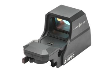 Image of SightMark Ultra Shot Open 1x 33x24mm Reflex Red Dot Sight (A-Spec), 5 MOA dot, 3 MOA dot with 50 MOA circle, 3 MOA dot with 50 MOA crosshair, 3 MOA dot with 30 MOA circle/crosshair (subtensions total 50 MOA) Black, SM26032