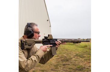 Image of SightMark Ultra Shot Open 1x 33x24mm Reflex Red Dot Sight (A-Spec), 5 MOA dot, 3 MOA dot with 50 MOA circle, 3 MOA dot with 50 MOA crosshair, 3 MOA dot with 30 MOA circle/crosshair (subtensions total 50 MOA) Dark Earth, SM26032DE