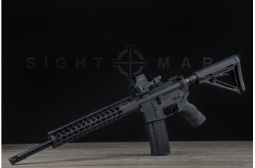 Image of Sightmark Ultra Shot Plus 1x 4 Pattern MOA Reticle Red Dot Sight, CR123A Battery, Black, SM26008