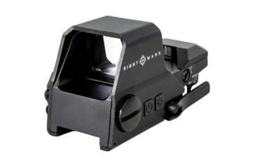 Image of SightMark Ultra Shot R-Spec 1x 33x24 mm Reflex Red Dot Sight, 5 MOA dot, 3 MOA dot with 50 MOA circle, 3 MOA dot with 50 MOA crossshair, 3 MOA dot with 30 MOA circle/crosshair (subtensions total 50 MOA), Black, SM26035