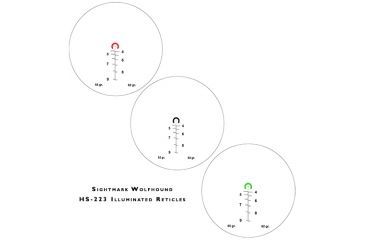 Image of OpticsPlanet Exclusive Refurbished, Sightmark Wolfhound 3x24 HS-223 Prismatic Weapon Red Dot Sight, Black, SM13025