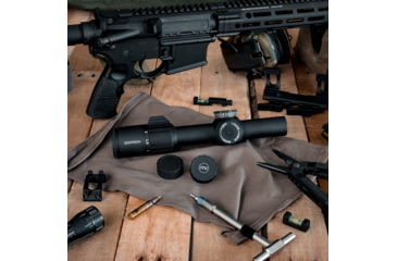 Image of Sightron S-TAC 1-6X 24mm Rifle Scope, 30mm Tube, Second Focal Plane, IR AR1 Reticle, Matte Black, 26022