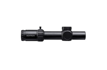 Image of Sightron S6 Rifle Scope, 1-6x24mm, 30mm Tube, First Focal Plane, LRT IR Reticle, Matte Black, Small, 66001