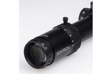 Image of Sightron S6 Rifle Scope, 1-6x24mm, 30mm Tube, First Focal Plane, LRT IR Reticle, Matte Black, Small, 66001
