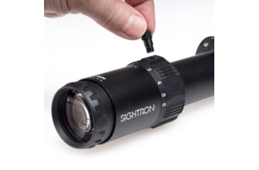 Image of Sightron S6 Rifle Scope, 1-6x24mm, 30mm Tube, First Focal Plane, LRT IR Reticle, Matte Black, Small, 66001