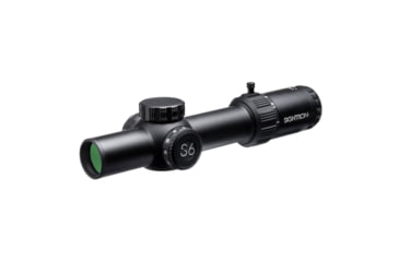 Image of Sightron S6 Rifle Scope, 1-6x24mm, 30mm Tube, First Focal Plane, LRT IR Reticle, Matte Black, Small, 66001