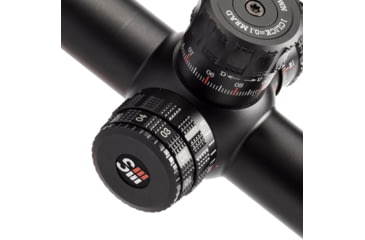 Image of Sightron SIII PLR Rifle Scope, 6-24x50mm, 30mm Tube, SFP, Mil-Hash Reticle, Satin, Black, 28008