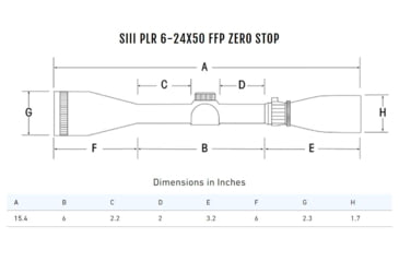 Image of Sightron SIII Series Precision Long Range 6-24x50mm 1.18in Tube First Focal Plane Zero Stop Riflescope, IRMH, Satin, Black, 28001