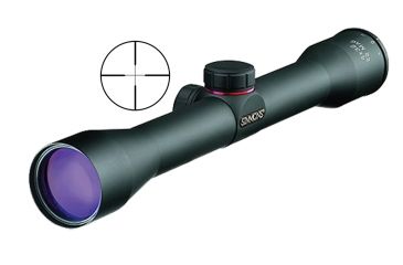 Image of Simmons .22 Mag 4x32 Black Matte Truplex Reticle, RF Mounting Rings 561022, EDEMO1
