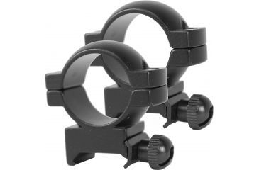 Image of Simmons Rifle Scope 1in Rings, High, Matte Black 49172