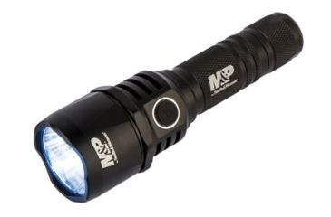 Image of Smith &amp; Wesson Duty Series MS Battery Bank LED Flashlight, RXP Rechargeable, 1 x 18650 Battery Bank, Black 1074566
