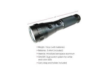 Image of Smith &amp; Wesson Galaxy 12 LED Flashlight, Red/White/Blue/Green SW1222