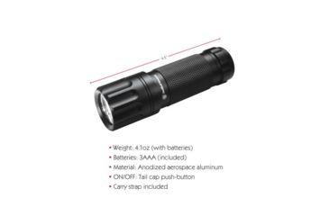 Image of Smith &amp; Wesson Powertech Galaxy 9 LED Flashlight, Black body, 9 White LED, 110204