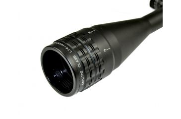 Image of Sniper 4-16x50mm Rifle Scope w/ Front AO Adjustment, RGB Tri-Illumination Mil Dot / Heavy Duty Ring Mount, Black LT4-16X50AOL
