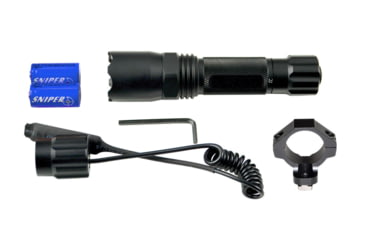 Image of Sniper Grunt 260 Lumens Tac Flashlight with Remote Switch, M-LOK mount, Black, FLML02
