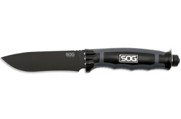 Image of SOG Specialty Knives &amp; Tools 4.5 in. Bladelight LED Steel Straight-Edge Fixed Knife, Hard Nylon Sheath, Tactical, Black Finish BLT22K-CP