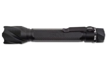 Image of SOG Specialty Knives &amp; Tools Dark Energy LED Flashlight with Belt Clip, Black, AA Batteries Included, 200 Lumens DE-04