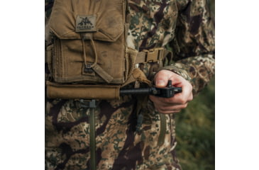 Image of Spartan Precision Equipment Javelin Lite Long Bipod w/Classic Picatinny Adapter, Black, SP01-053-R-BLK + SP02-02-R