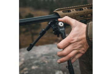 Image of Spartan Precision Equipment Spartan Valhalla Bipod, M-Lok Adapter, Black, SP01-10-R-BLK