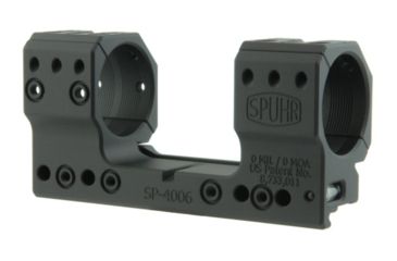 Image of Spuhr 34mm H34mm 0MIL/0MOA Quick Detachable Rifle Scope Mount, Black, QDP-4006