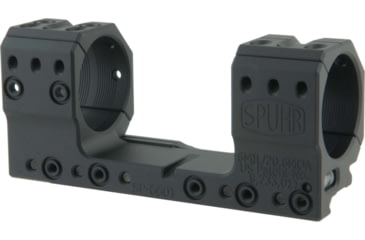 Image of Spuhr Rifle Scope Mount, Rings- 36 mm Tilt- 6 MIL/20.6 MOA, Black, SP-6601