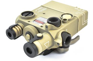 Image of Steiner DBAL-I2 Dual Beam Aiming Laser Device, w/ Visible Laser and Class I IR Laser Pointer, Green Laser/ IR Pointer, Desert Tan, 9006