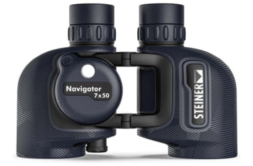 Image of Steiner Navigator 7x50mm Floating Prism System Binoculars w/Compass, Rubber, Navy Blue, 2343