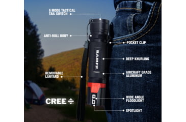 Image of STKR Concepts Bamff 6.0 600 Lumens Dual Cree Led Flshlght W/flood