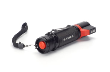 Image of STKR Concepts BAMFF 8.0- 800 Lumens Rechargeable Dual LED Flashlight, Black/ Red, 00341