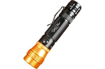 Image of Stone River Gear Adjustable Focus Rechargeable LED Charges with USB in Wall, Car or Computer 280 Lumens High Beam Charges Cell Phone, Black/Orange,  SRG3RFL