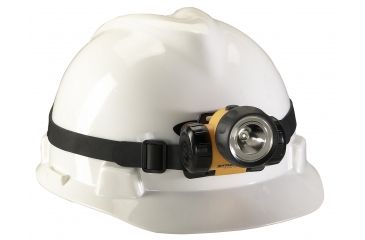 Image of Streamlight 3AA HAZ-LO UL Classified Class I Division 1 LED Headlamp, Yellow w/ Black/Red Strap - 61200