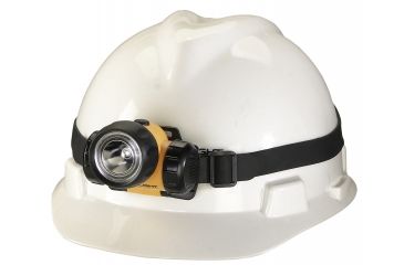 Image of Streamlight 3AA HAZ-LO UL Classified Class I Division 1 LED Headlamp, Yellow w/ Black/Red Strap - 61200
