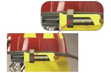 Image of Black Jack helmet flashlight mount (included)