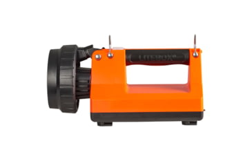 Image of Streamlight E-Flood FireBox 1500 Lumens Rechargeable Lantern with Blue Taillight LEDs, 12V DC Vehicle Mount System with Direct Wire Rack and Shoulder Strap, Orange, 45815