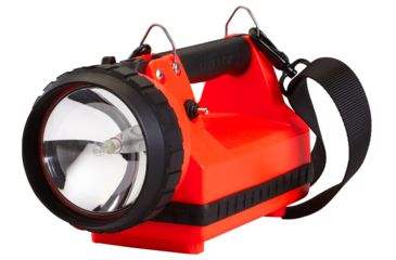 Image of Streamlight Firebox Rechargeable Lantern, 150 Lumen 8 Watt Spot, 22061 - Iec Type C 230V Ac Charge Cord, 12V Dc, Orange, 45303