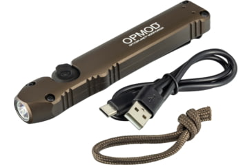 Image of Streamlight OPMOD Wedge LED Flashlight, Lithium Ion, 300 Lumens, Coyote, 88811OPMOD