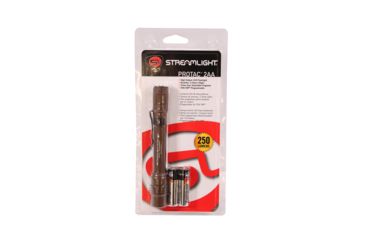 Image of Streamlight ProTac 2AA Tactical Handheld Flashlight w/ 2 AA Alkaline Batteries and Holster, Coyote, 88072