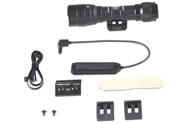 Image of Streamlight ProTac Rail Mount HL-X Pro Long Range Gun Light w/Remote Switch, Tail Switch, M-LOK Mount, Mounting Hardware, 2 CR123A Lithium Batteries, Black, 88126