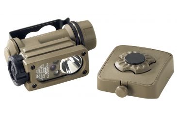 Image of Streamlight Sidewinder Compact II Aviation Model White C4 LED,Green, Blue, IR LEDs. Includes NVG mount , works with HGU-84 rotary wing aircrew helmet and one AA alkaline battery. Boxed. 14533
