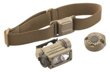 Image of Streamlight Sidewinder Compact II Aviation Flashlight - White C4 LED,Green,Blue,IR LED w/Rail Mount, Headstrap and CR123A Lithium Battery, Clam 14531