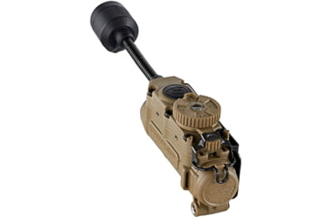 Image of Streamlight Sidewinder Stalk LED Flashlight w/Helmet Clip &amp; E-Mount, CR123A &amp; AA, Multicolor, 76 Lumens, Coyote, 14302