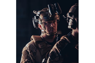 Image of Streamlight Sidewinder Stalk LED Flashlight w/Helmet Clip &amp; E-Mount, CR123A &amp; AA, Multicolor, 76 Lumens, Coyote, 14302