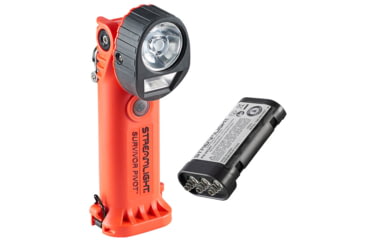 Image of Streamlight Survivor Pivot Rechargeable 325 Lumens Flashlight Only, Orange, 91801
