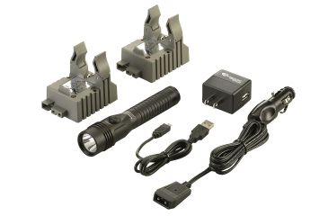 Image of Streamlight Strion DS HL 700 Lumen Flashlight-IEC Type A 120V/100V AC/12V DC 2 Holders, Black, 74612