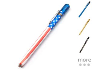 Image of Streamlight Stylus Penlights - Small High-Intensity LED Flashlight, American Flag, Blue, Gold, Realtree Hardwoods Green HD, Red, Silver